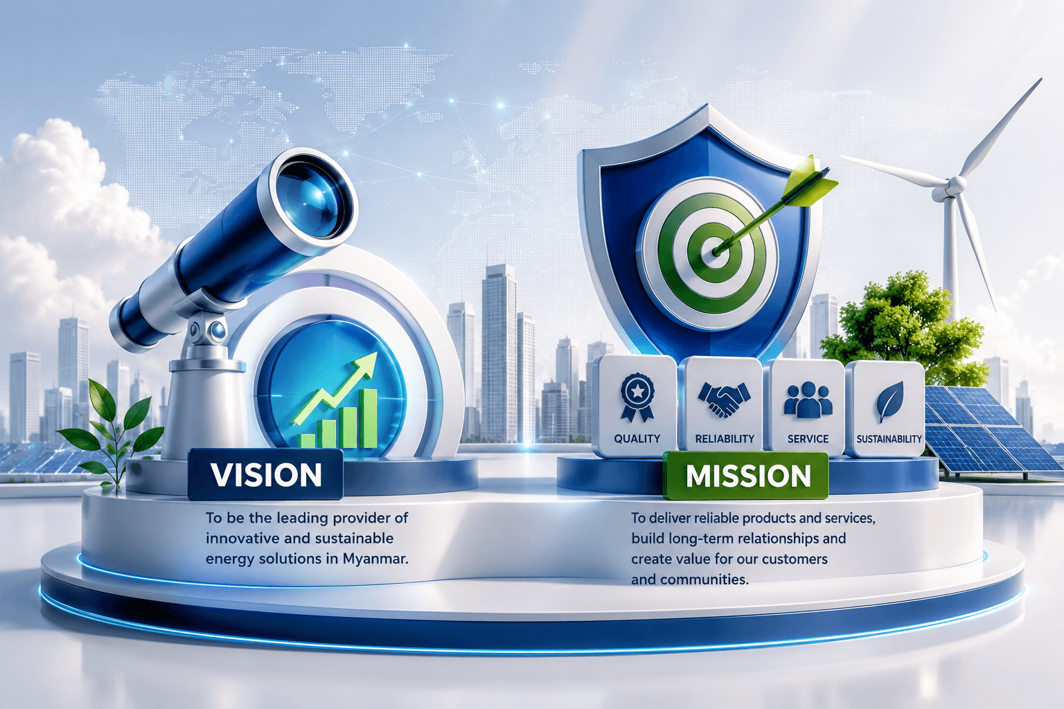 Vision and mission illustration