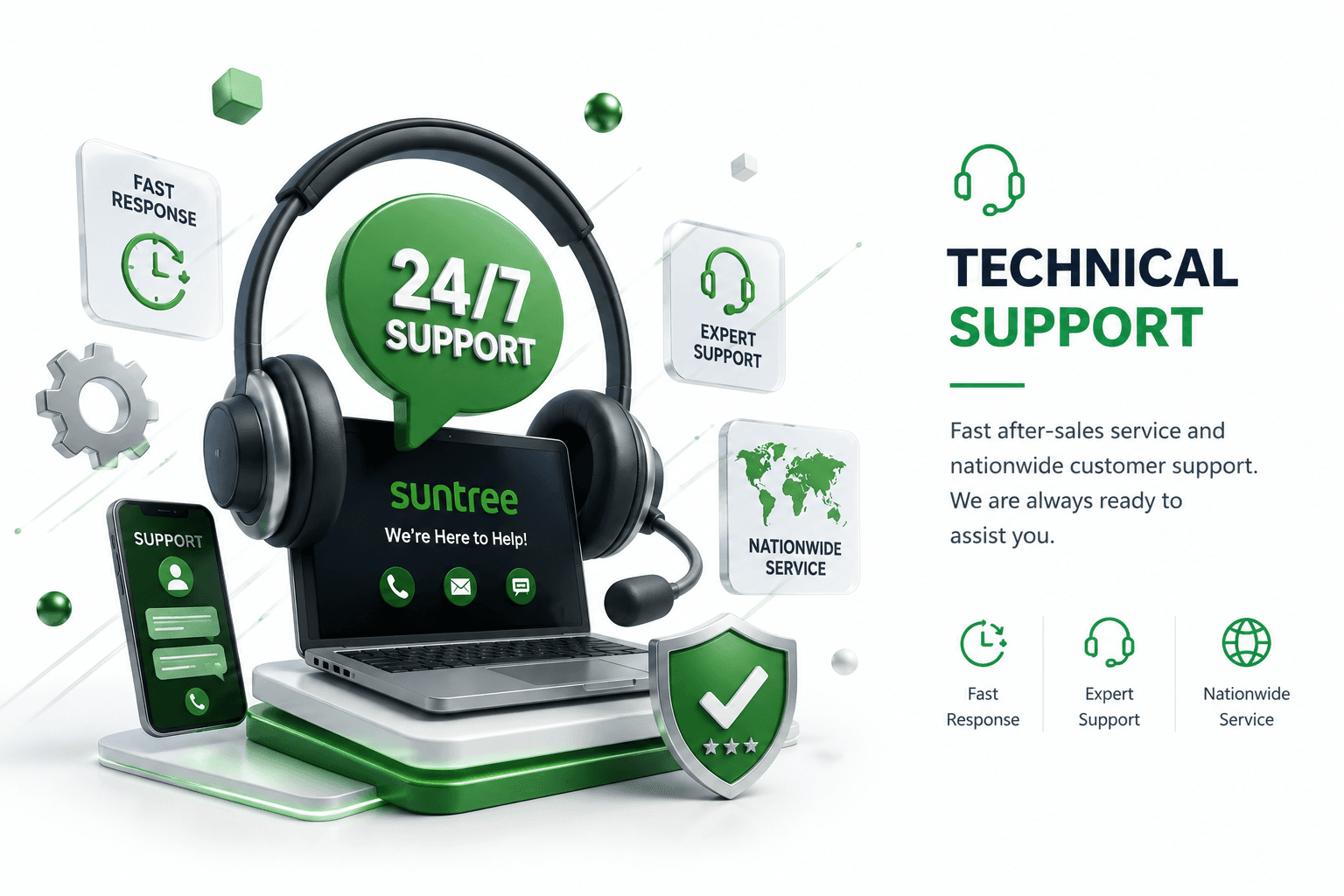Technical support illustration